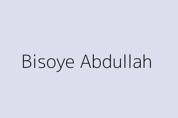 Bisoye Abdullah